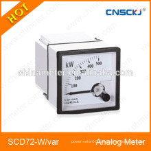 SCD72-W-var analog panel meter active and reactive power meters